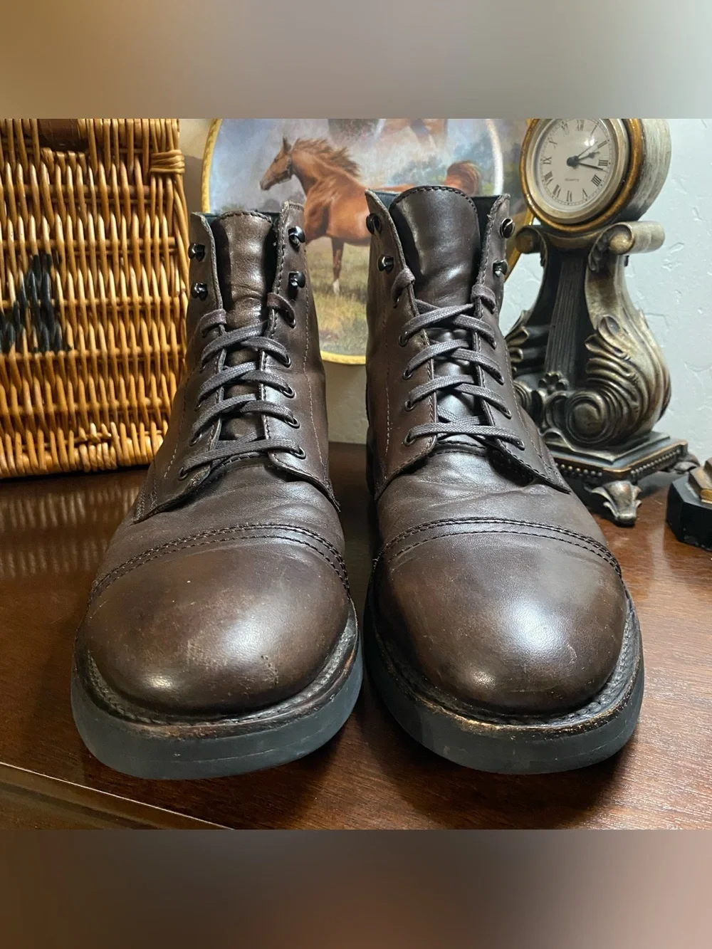 Thursday Boot Co Men’s Cap Toe Captain Combat Boots Canyon Leather Size 12